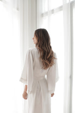 Load image into Gallery viewer, Silk Serenity Robe - Pearl White
